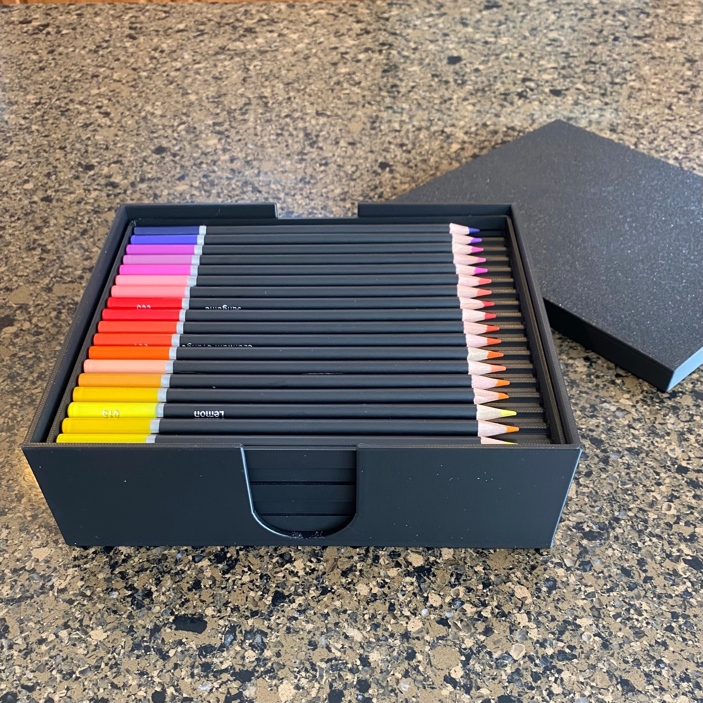 3-5-7-9 Tray Colored Pencil Storage Organizer – 3D Printed Caddy for Home & Classroom