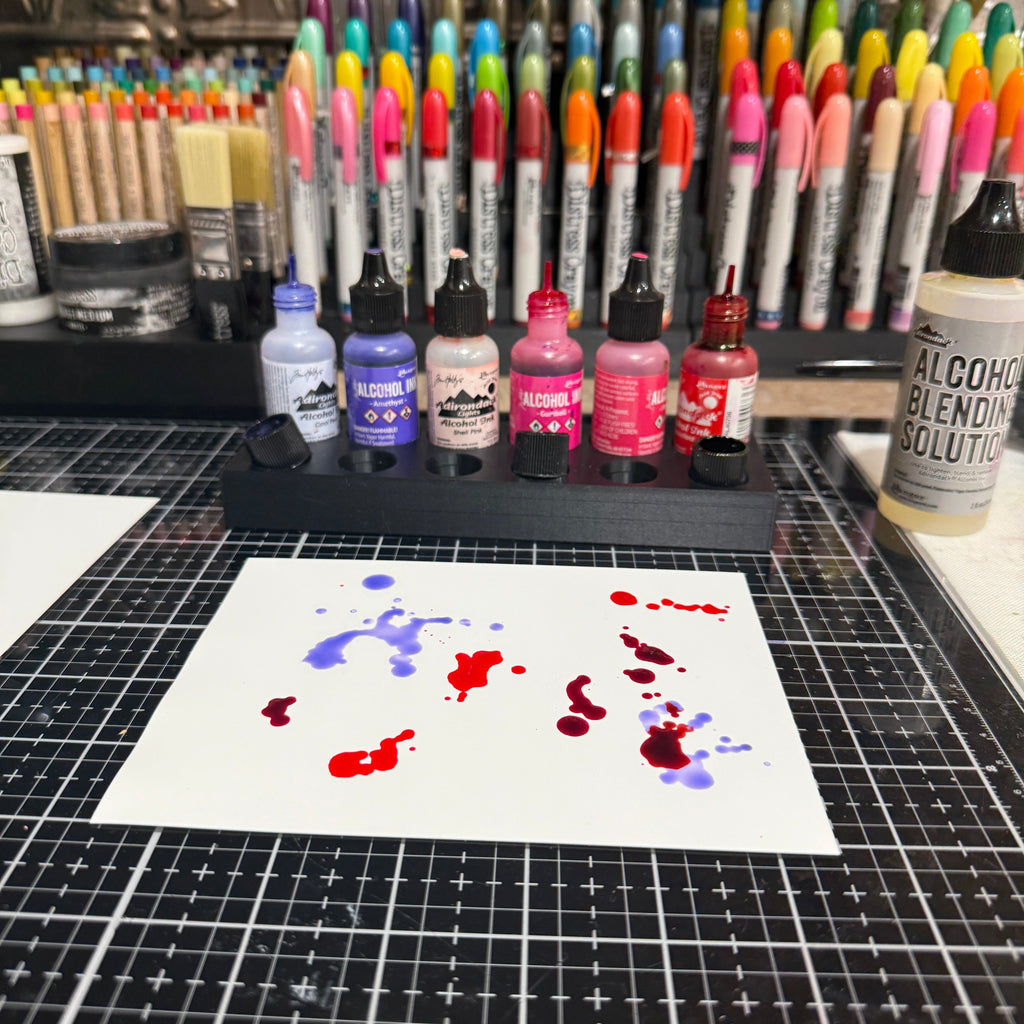 Ranger Alcohol Ink Storage Tray with Cap Holders | Organized Ink Display