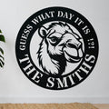 Animal- Camel Circle Custom Metal Sign