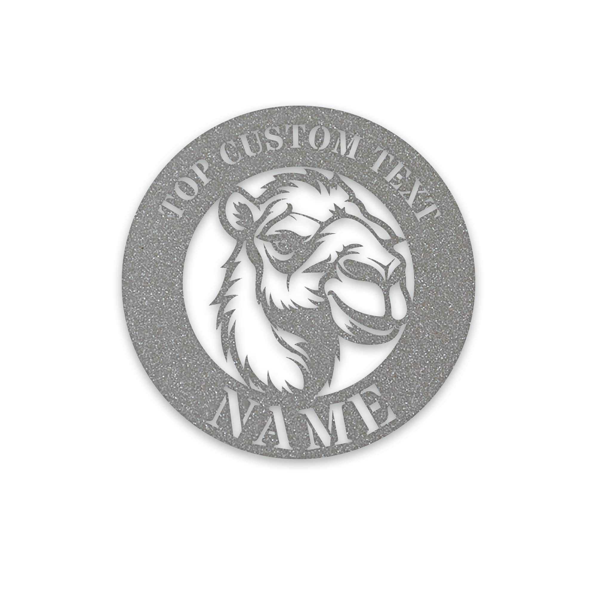 Animal- Camel Circle Custom Metal Sign