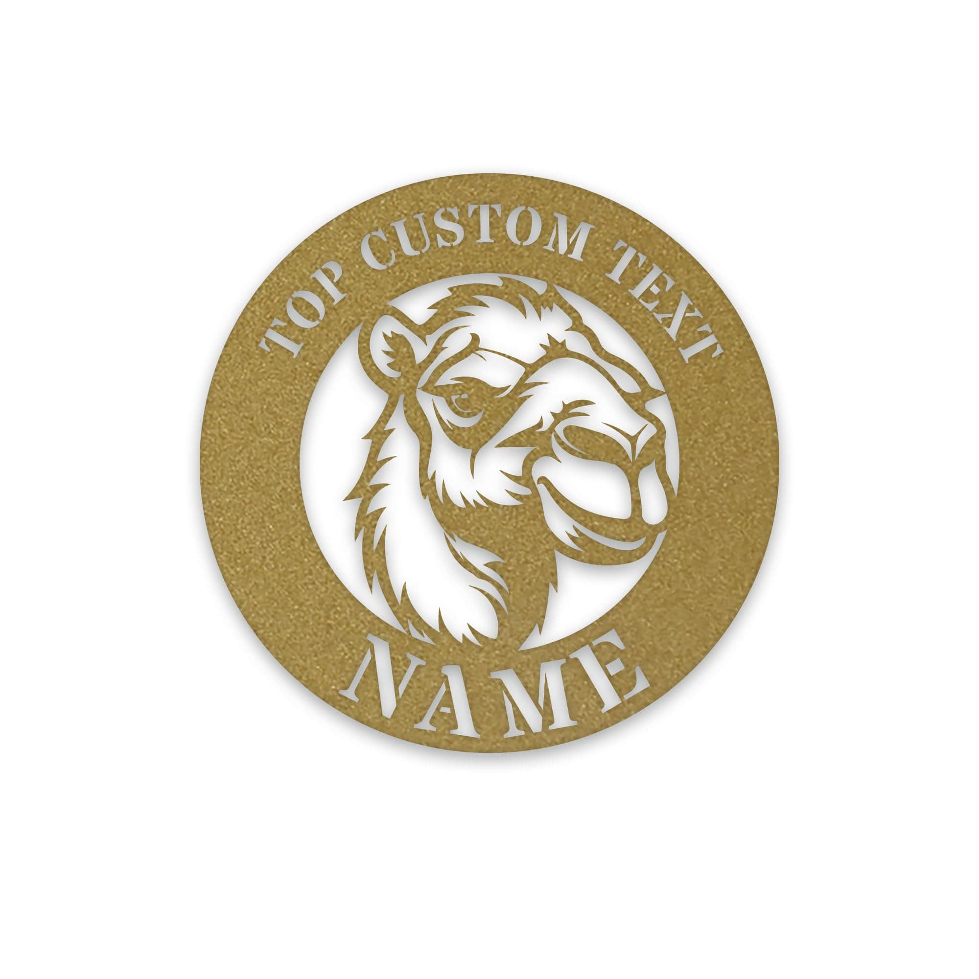Animal- Camel Circle Custom Metal Sign