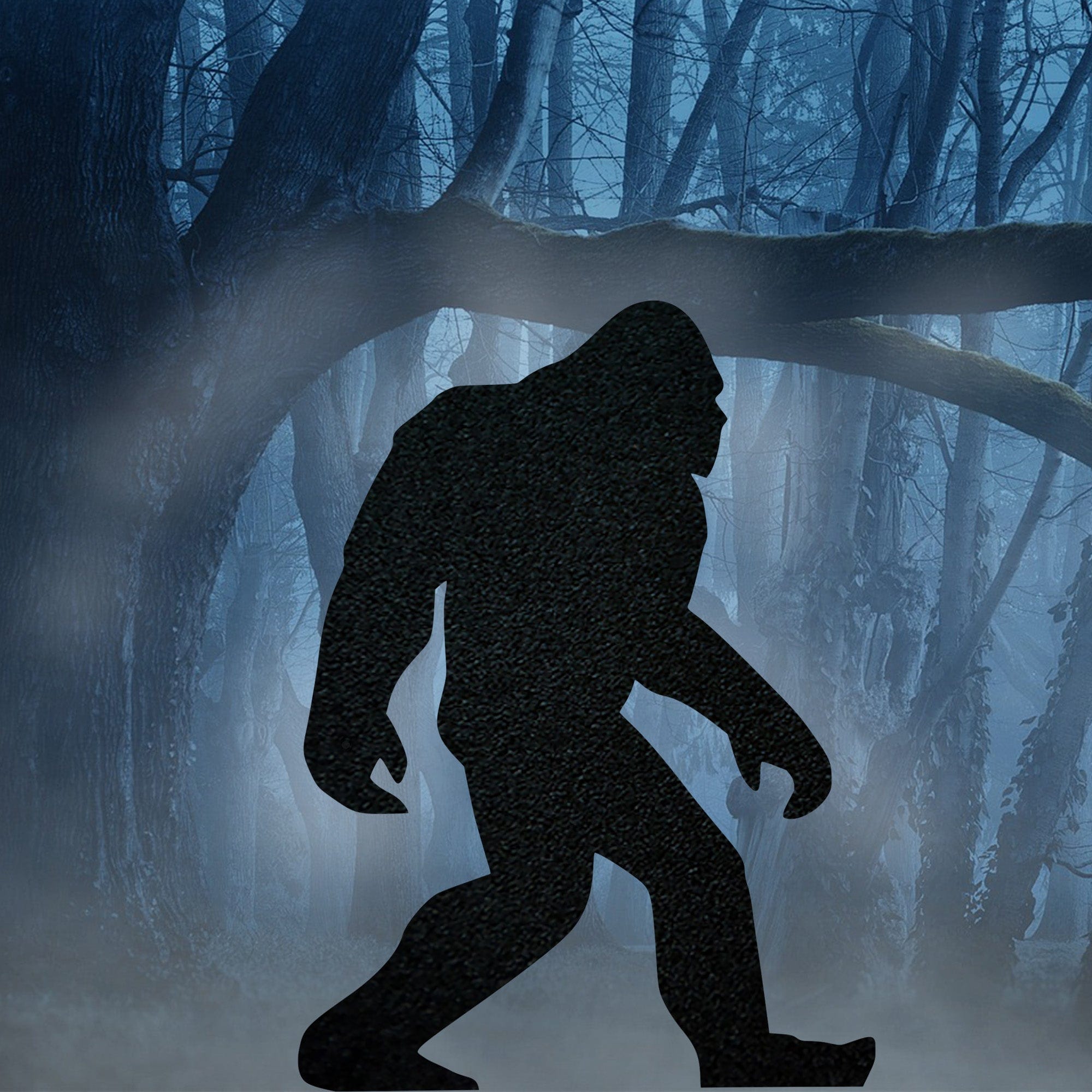 Bigfoot Silhouette Sign - Sasquatch - Mystical Creature