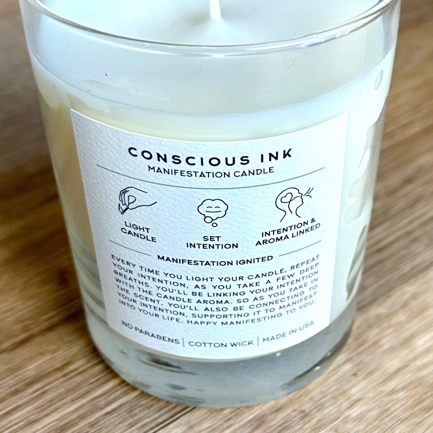 Calm Eucalyptus + Cedar Manifestation Candle + Ink