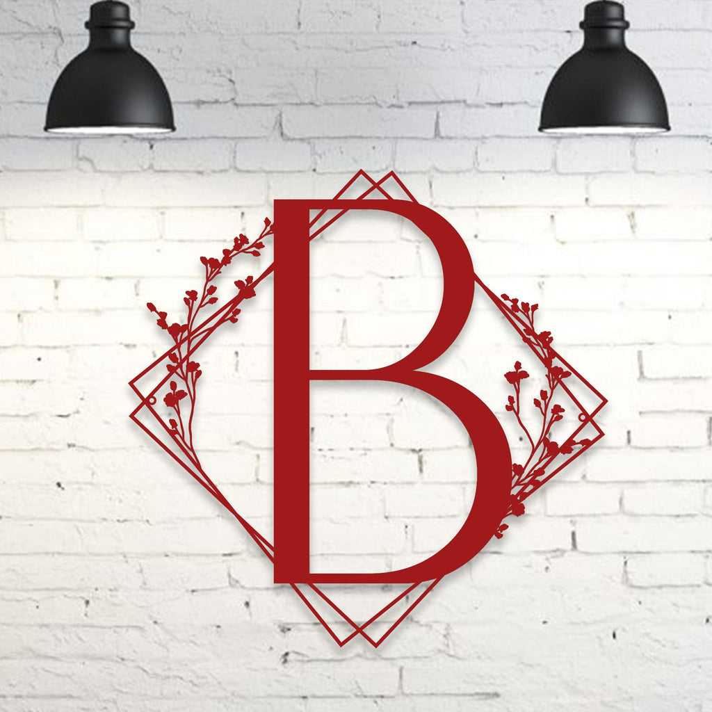 Chic Modern Single Letter Metal Sign