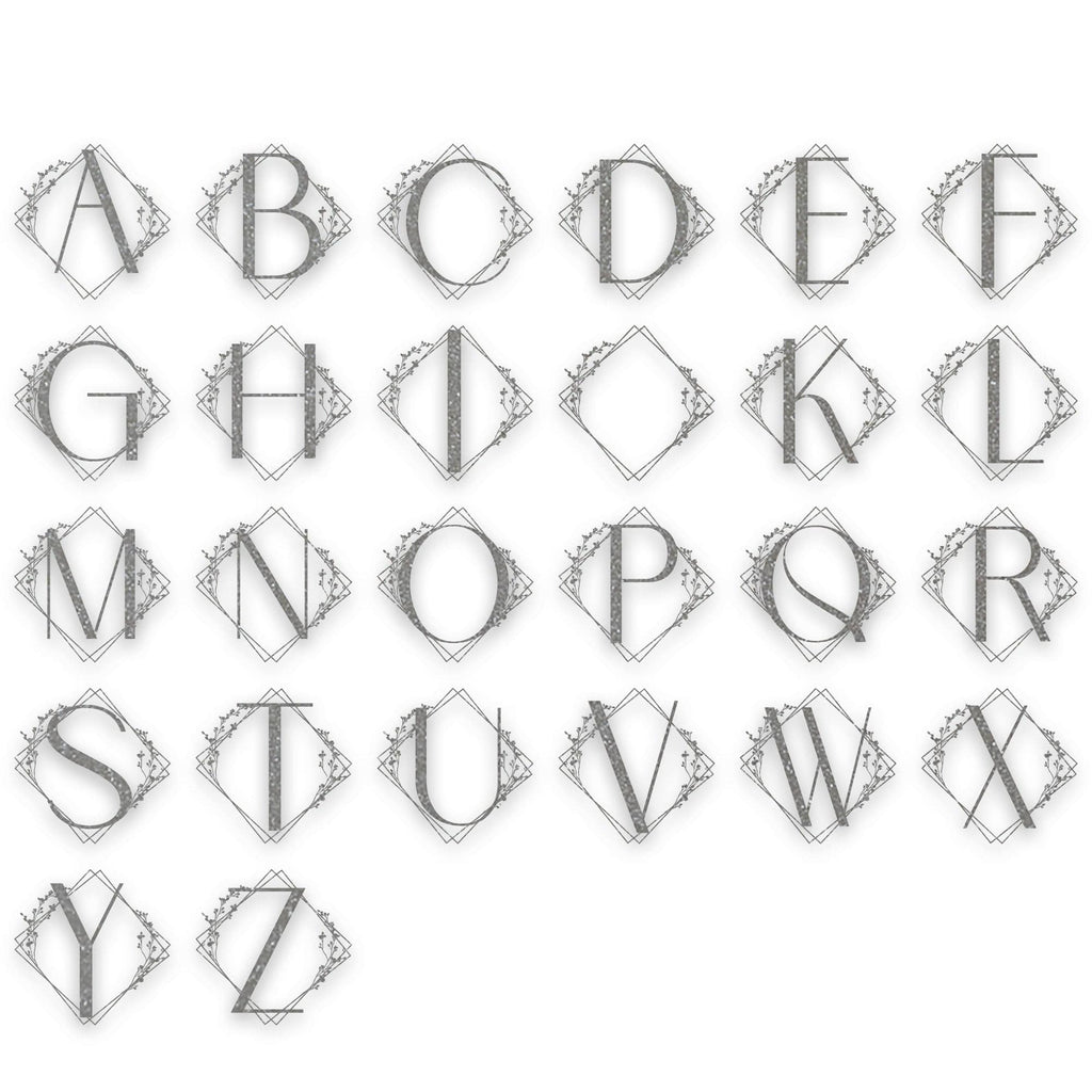 Chic Modern Single Letter Metal Sign