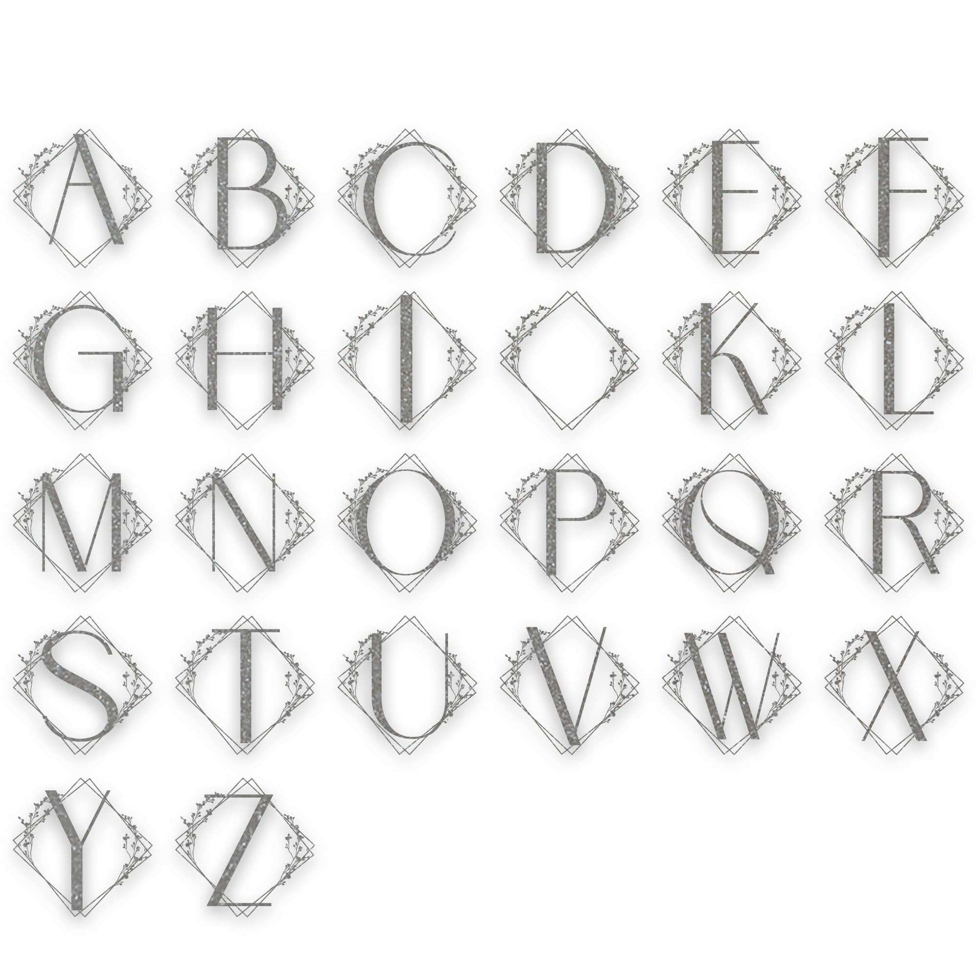 Chic Modern Single Letter Metal Sign