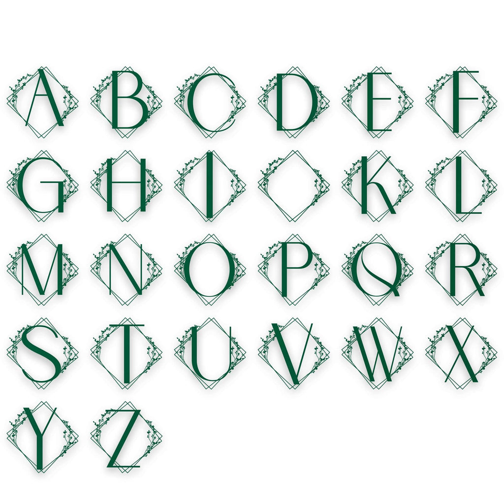 Chic Modern Single Letter Metal Sign