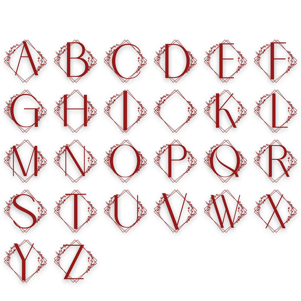 Chic Modern Single Letter Metal Sign