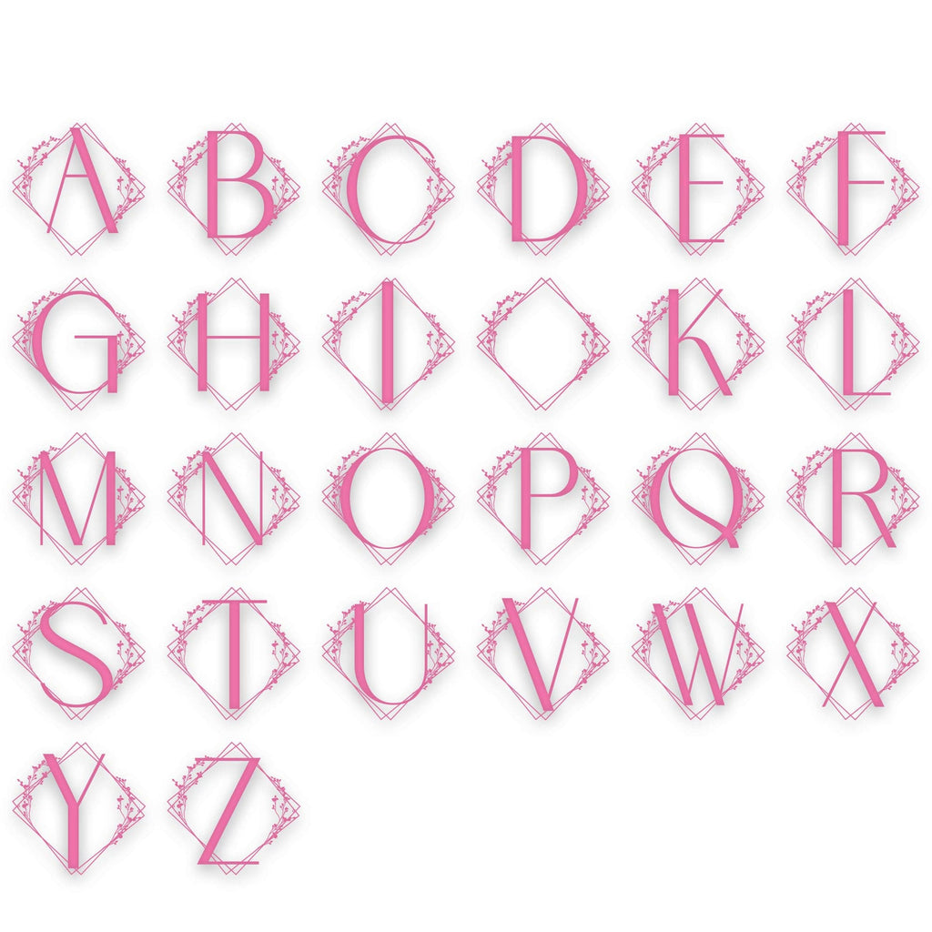 Chic Modern Single Letter Metal Sign