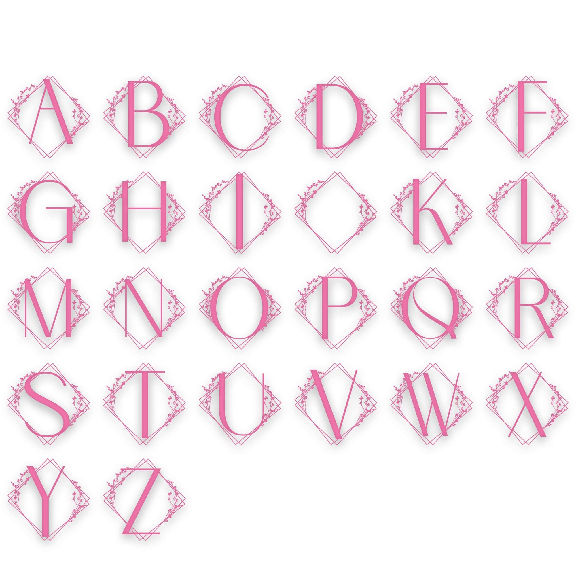 Chic Modern Single Letter Metal Sign