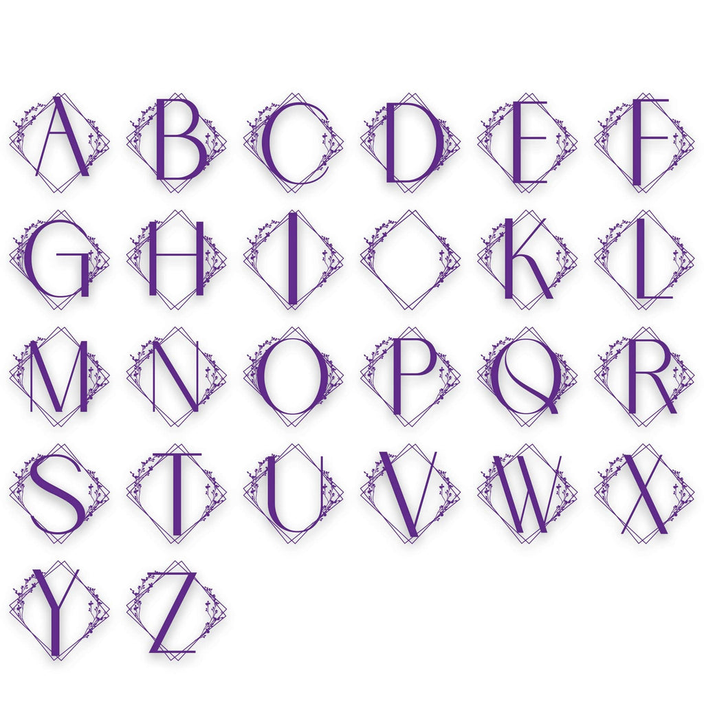 Chic Modern Single Letter Metal Sign