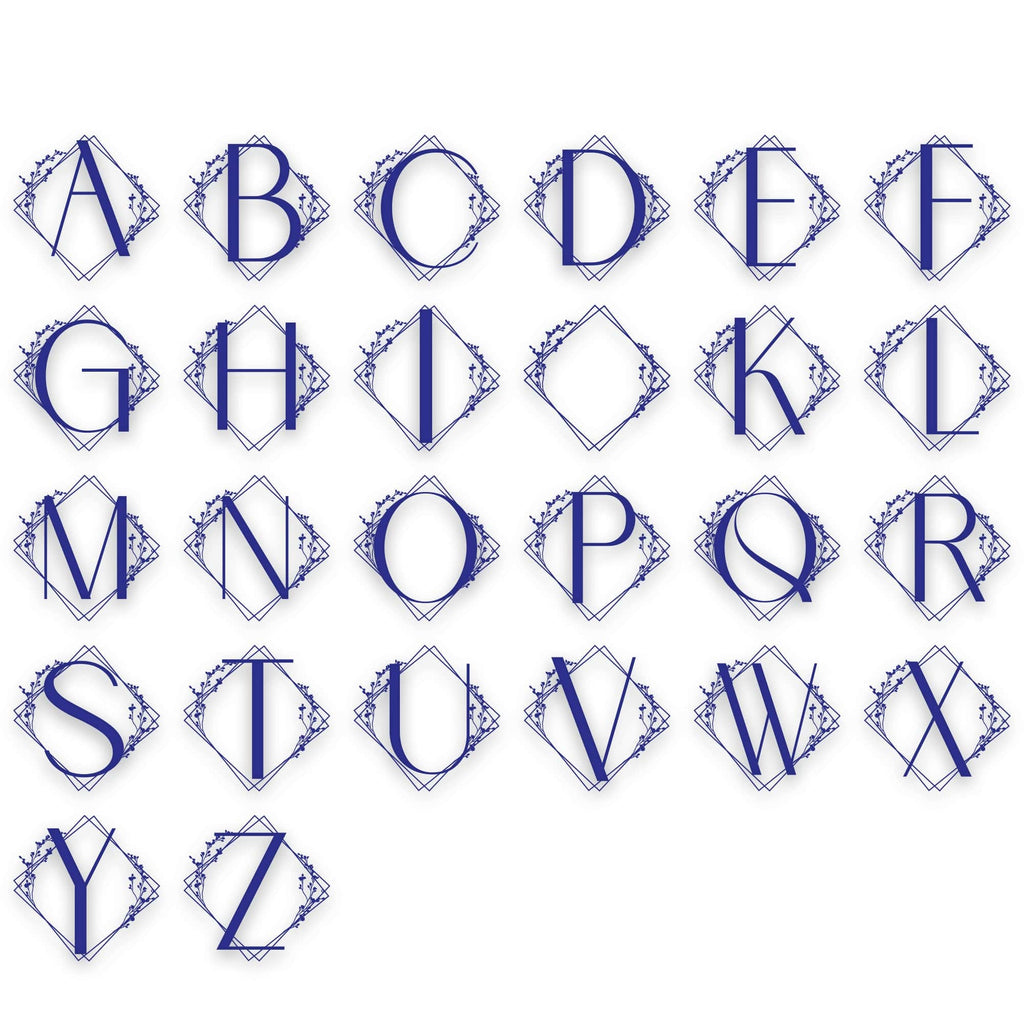 Chic Modern Single Letter Metal Sign