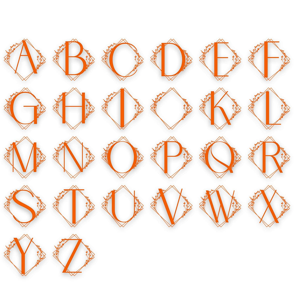 Chic Modern Single Letter Metal Sign