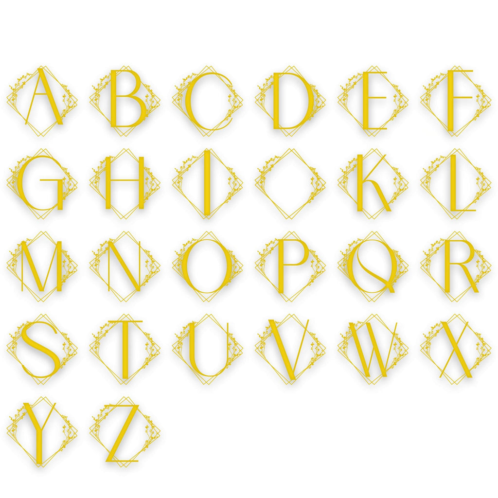 Chic Modern Single Letter Metal Sign