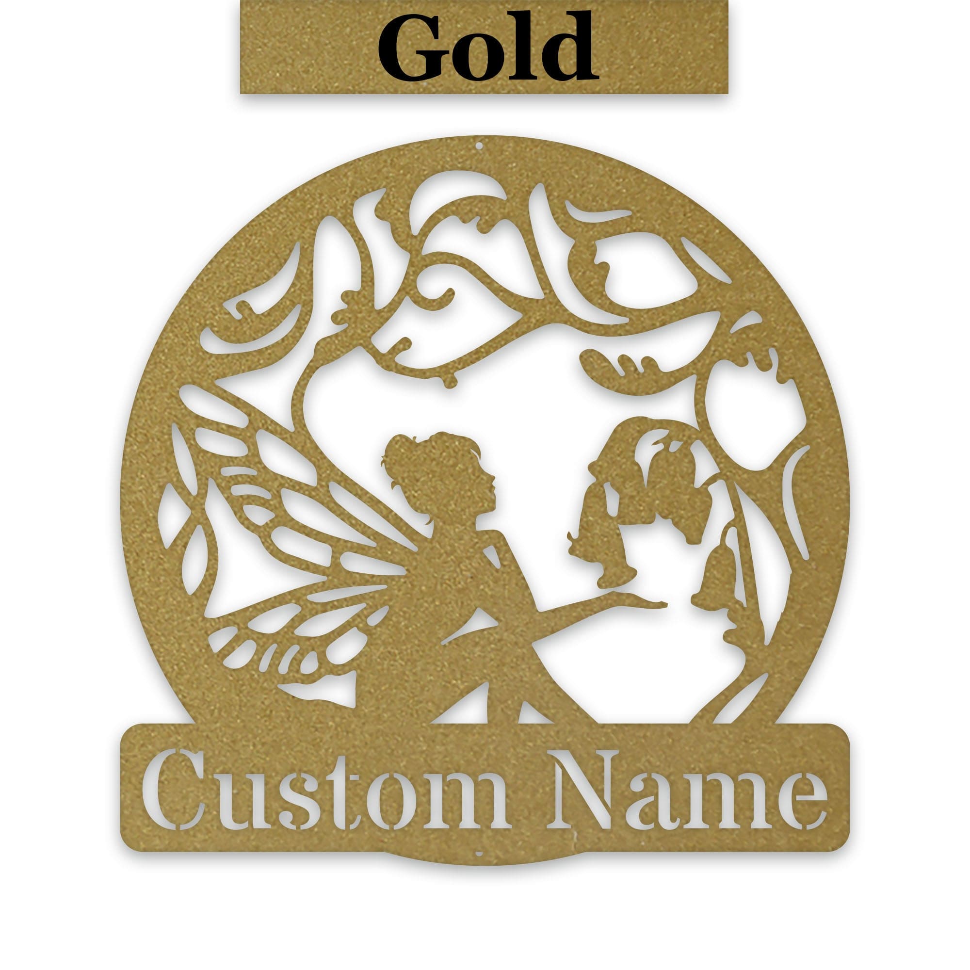 Fairy Garden Customizable Metal Sign