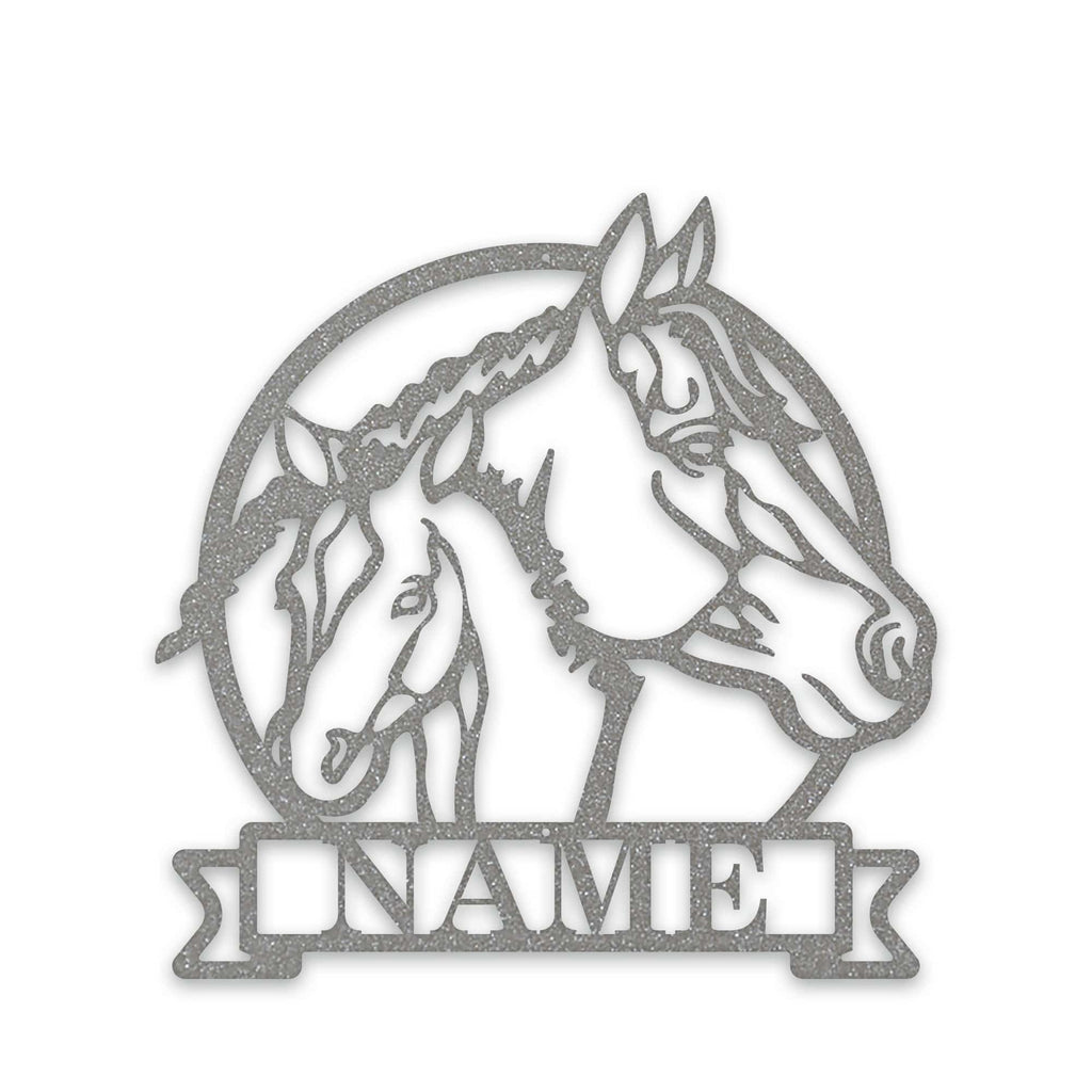 Farm Horse and Pony Personalized Metal Sign