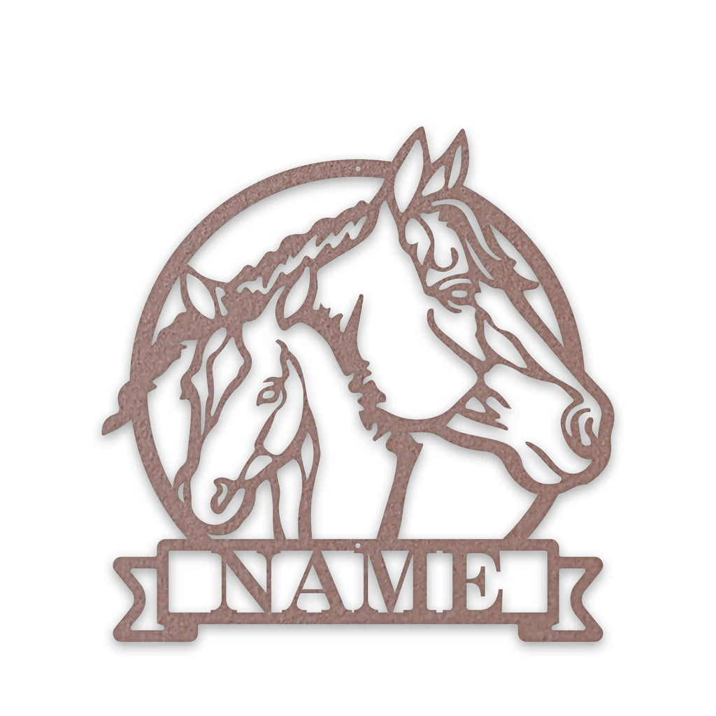 Farm Horse and Pony Personalized Metal Sign