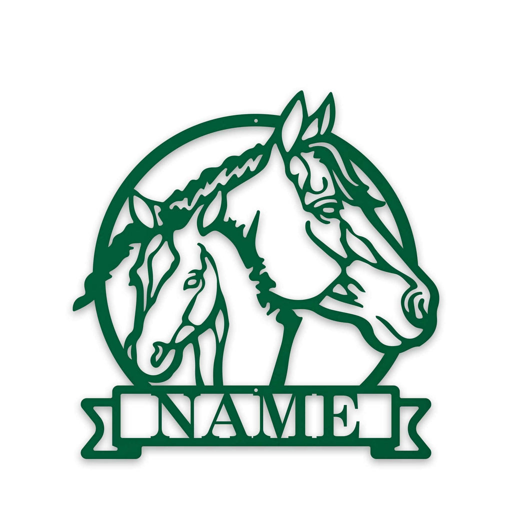 Farm Horse and Pony Personalized Metal Sign
