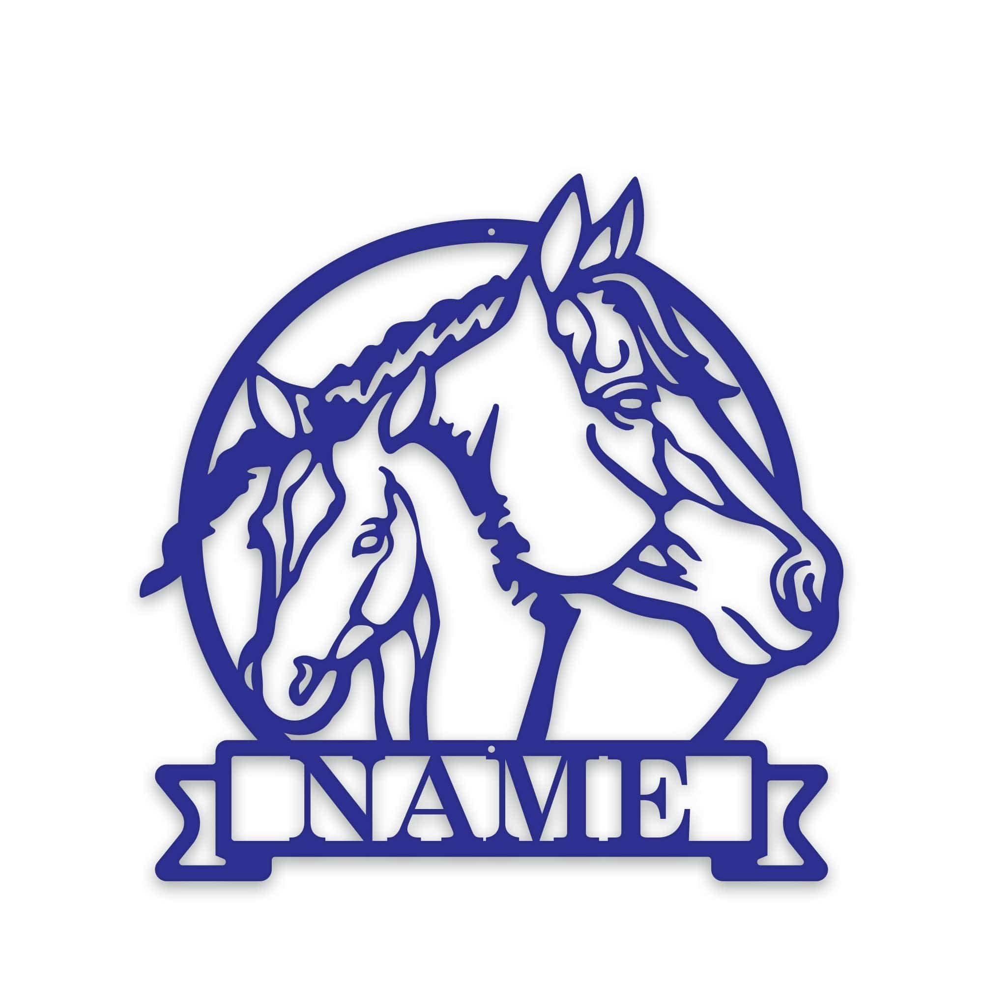 Farm Horse and Pony Personalized Metal Sign