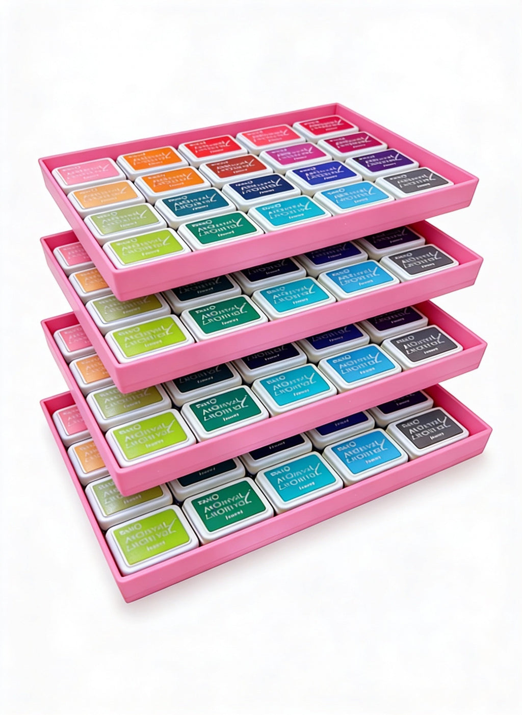 Mini Archival Ink Pad Stackable Storage Tray | Compact Organizer for Craft & Scrapbooking Supplies
