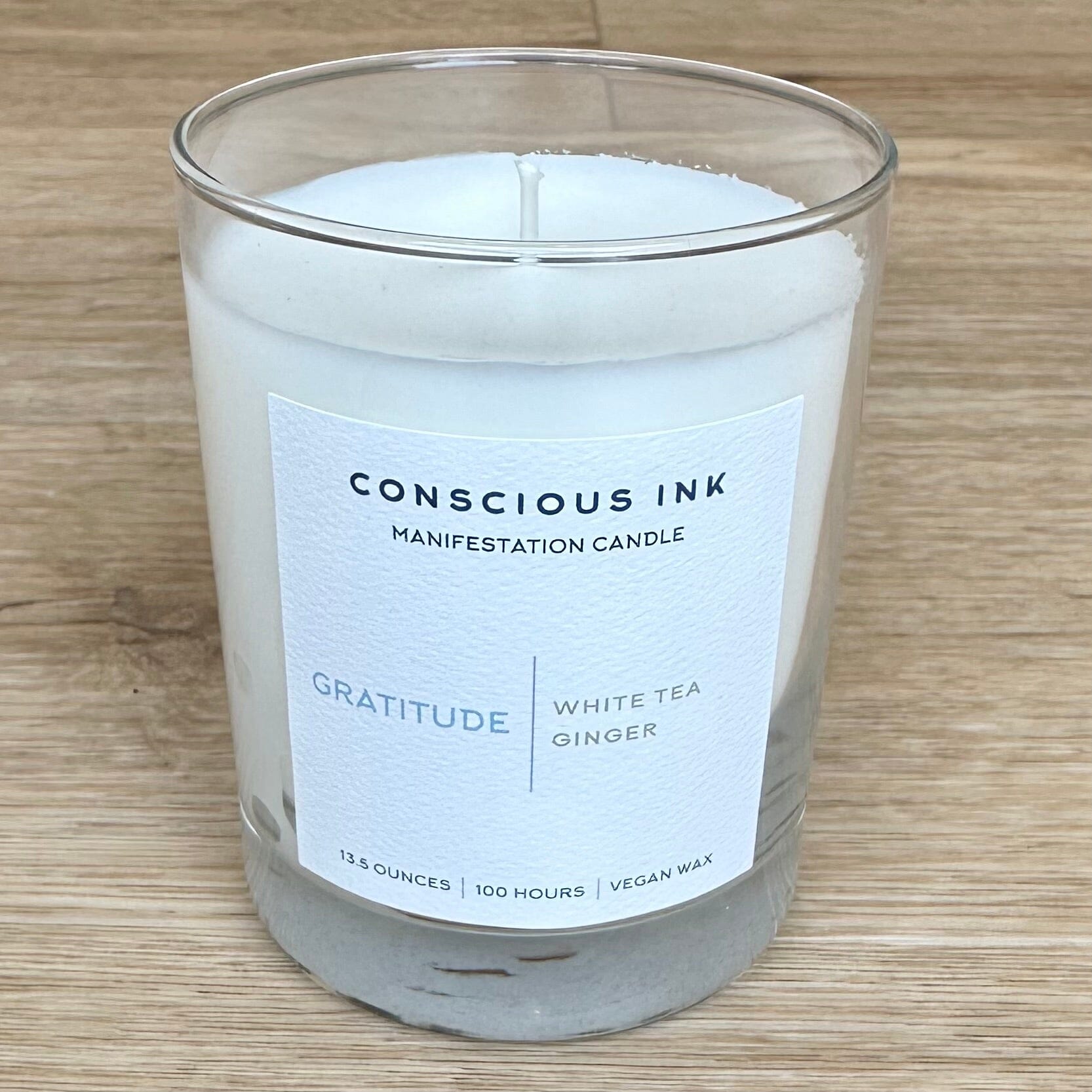 Gratitude White Tea + Ginger Manifestation Candle + Ink