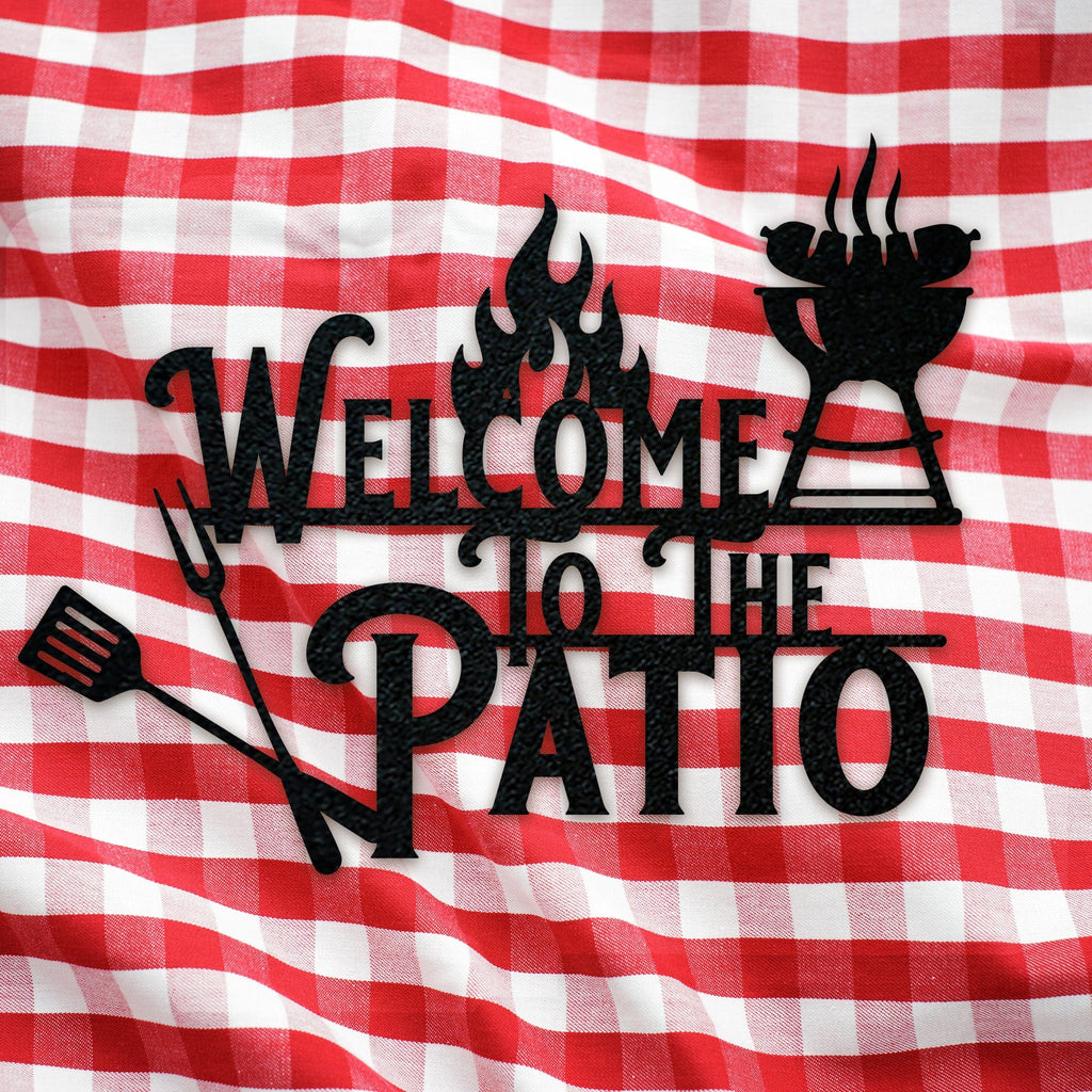 Grill Master- Welcome To The Patio Metal Sign