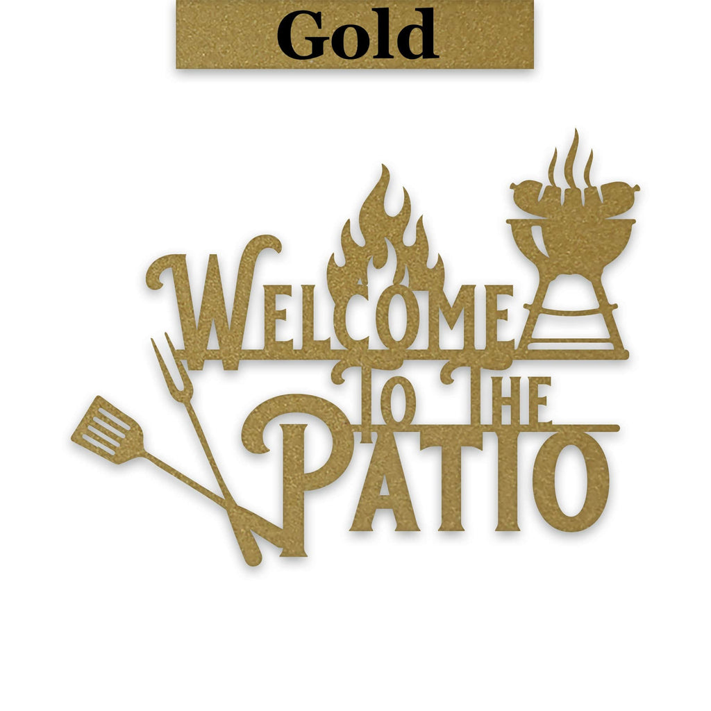 Grill Master- Welcome To The Patio Metal Sign