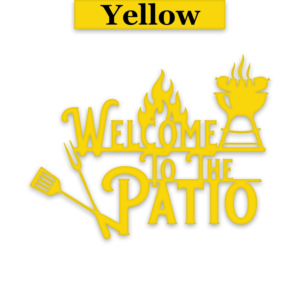 Grill Master- Welcome To The Patio Metal Sign