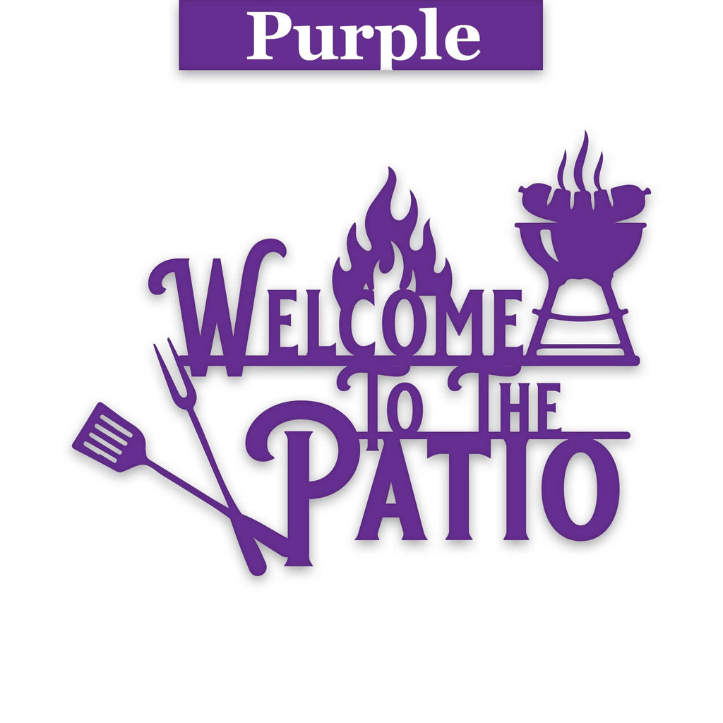 Grill Master- Welcome To The Patio Metal Sign