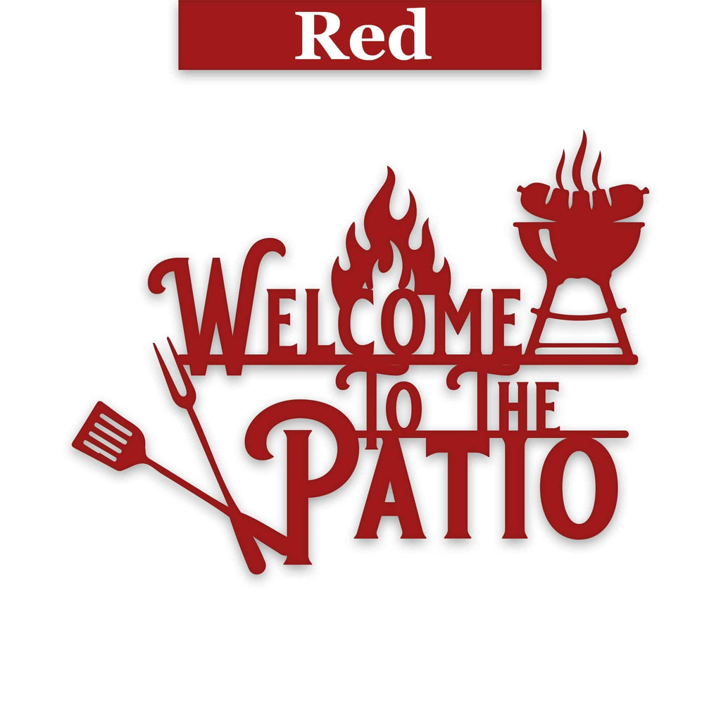 Grill Master- Welcome To The Patio Metal Sign