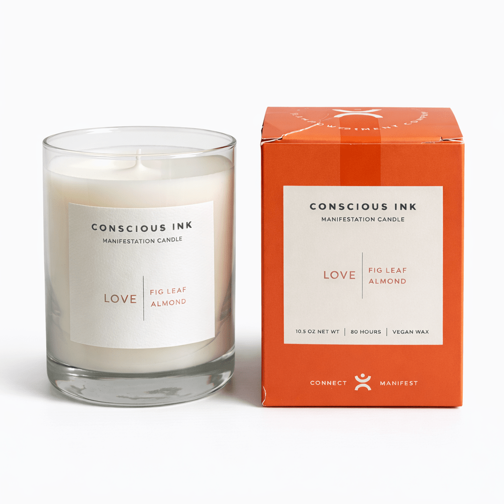 Love Fig Leaf + Almond Manifestation Candle + Ink