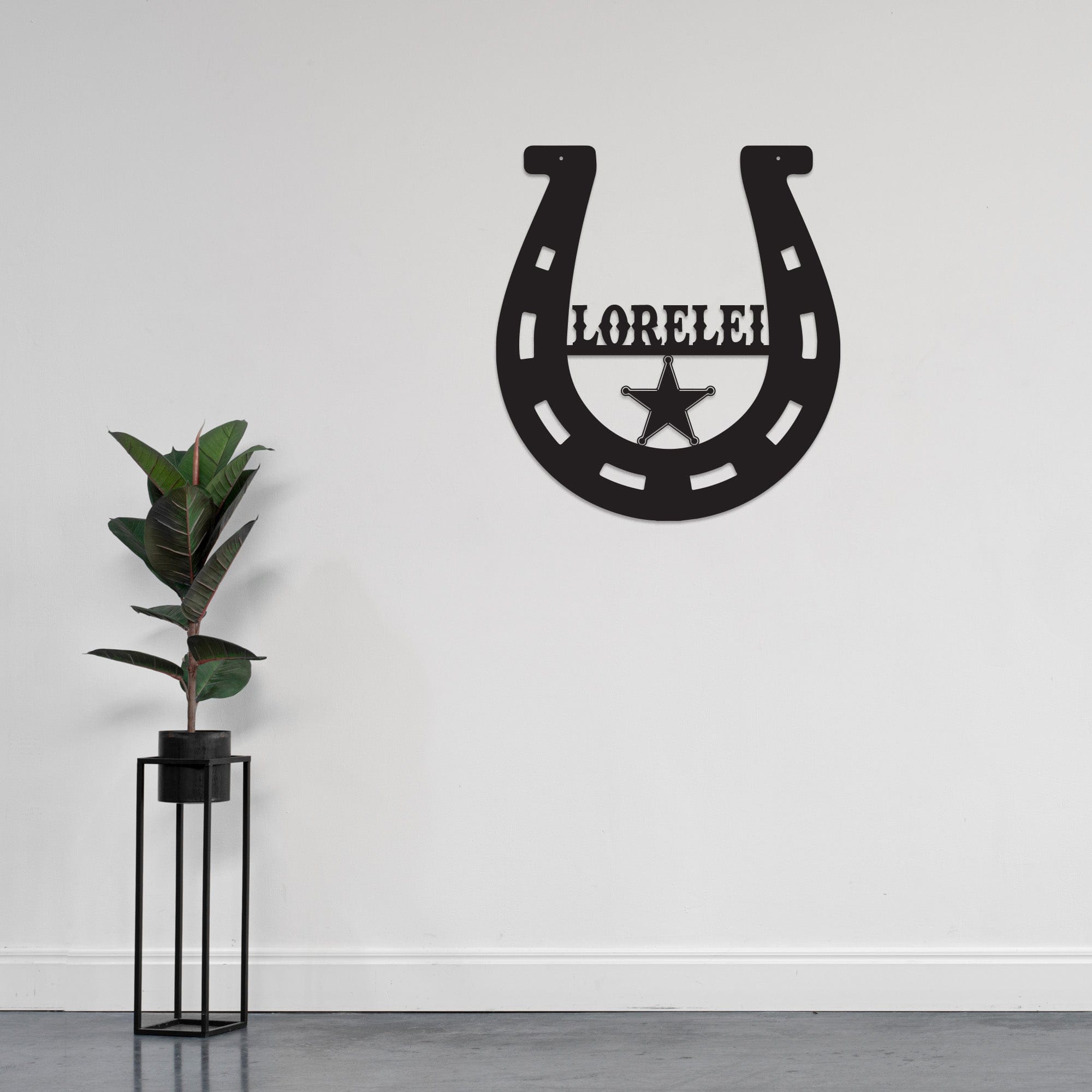 Lucky Horseshoe Personalized Metal sign