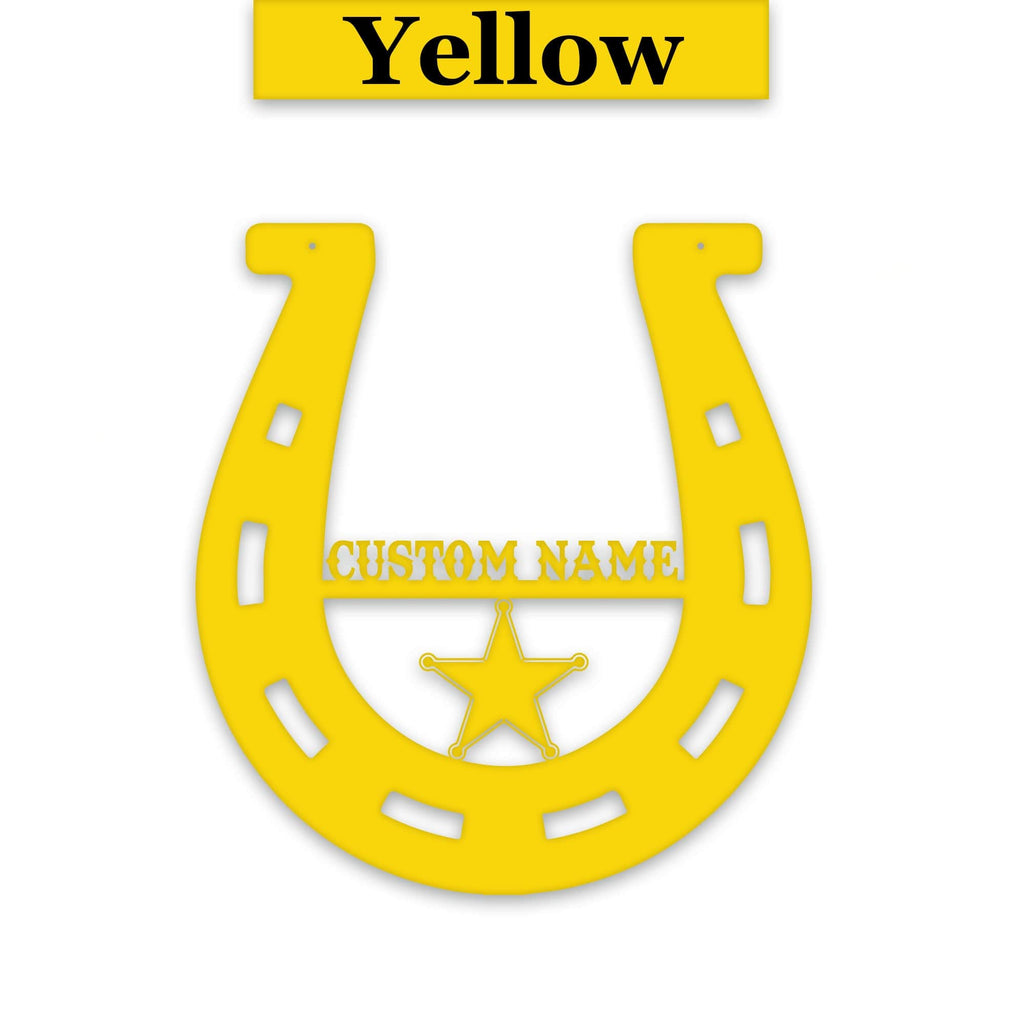 Lucky Horseshoe Personalized Metal sign
