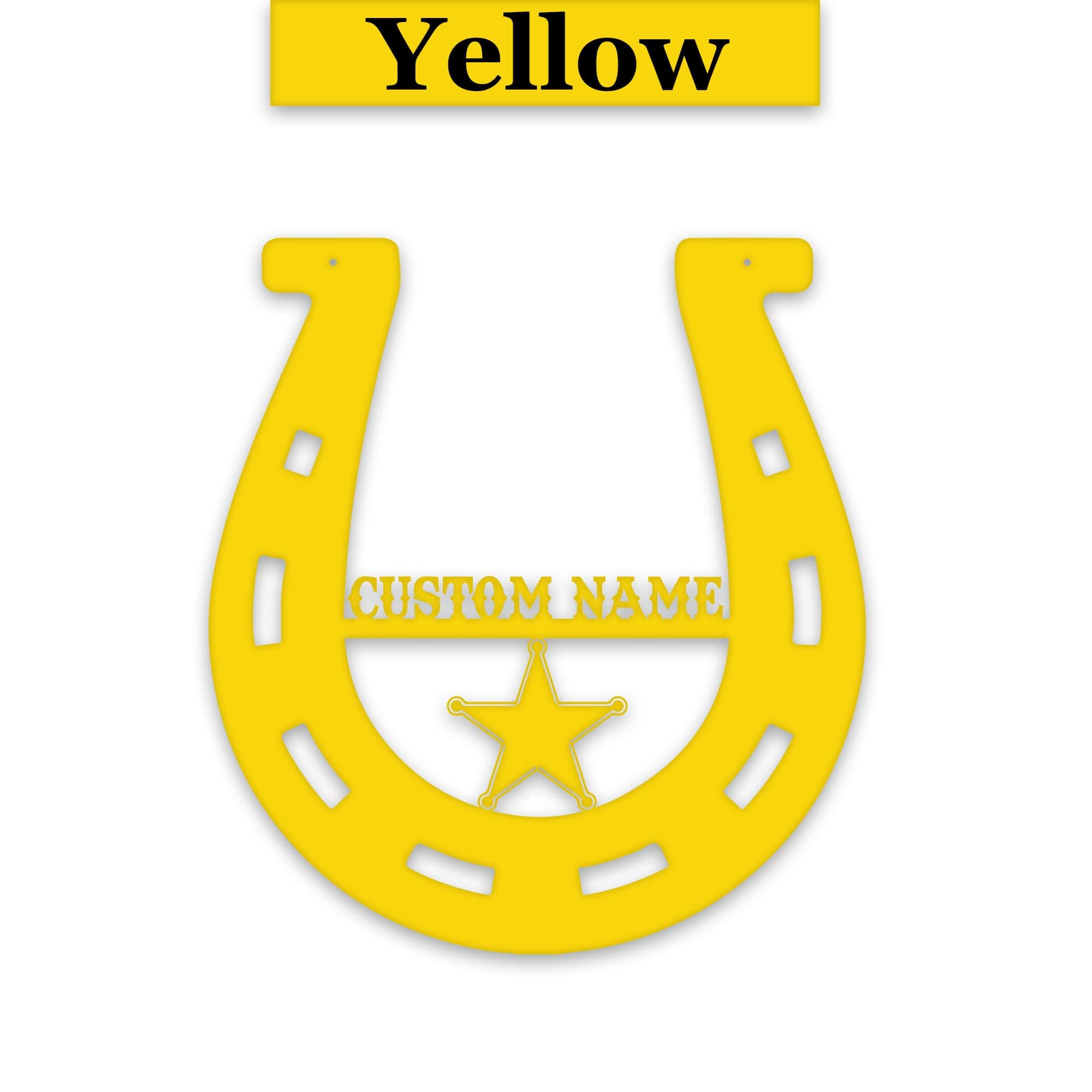 Lucky Horseshoe Personalized Metal sign
