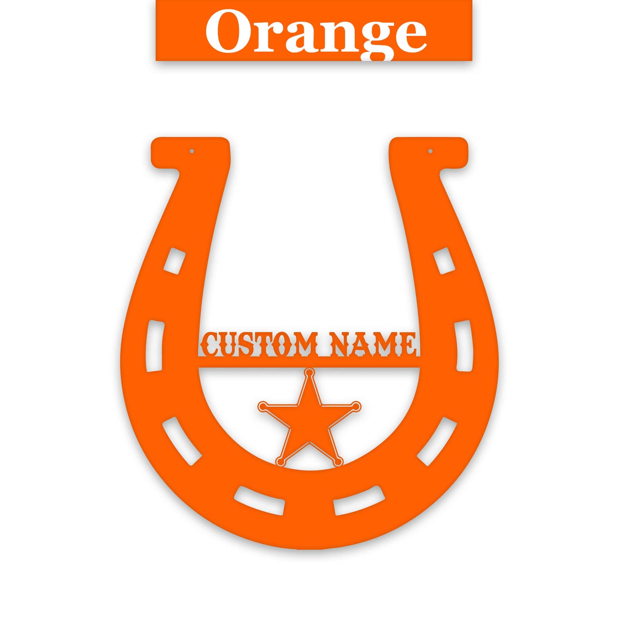 Lucky Horseshoe Personalized Metal sign