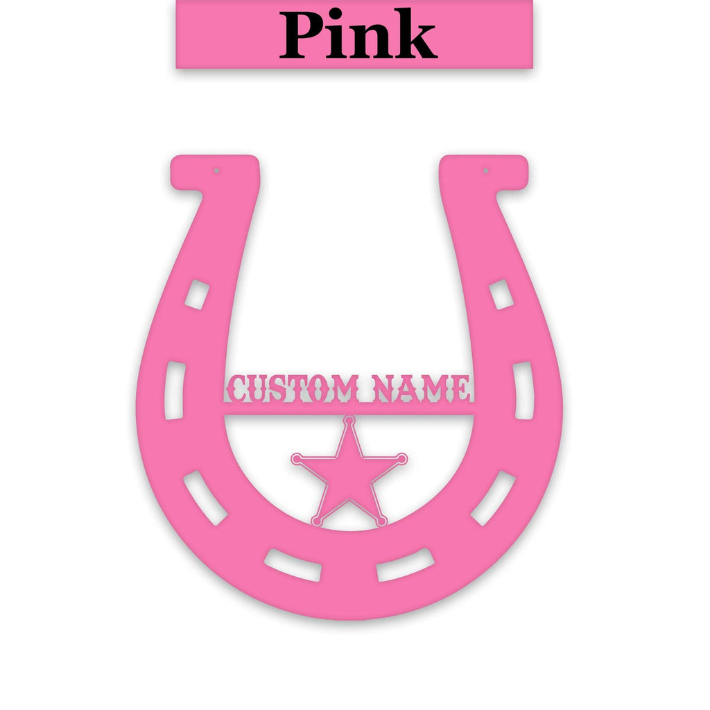 Lucky Horseshoe Personalized Metal sign