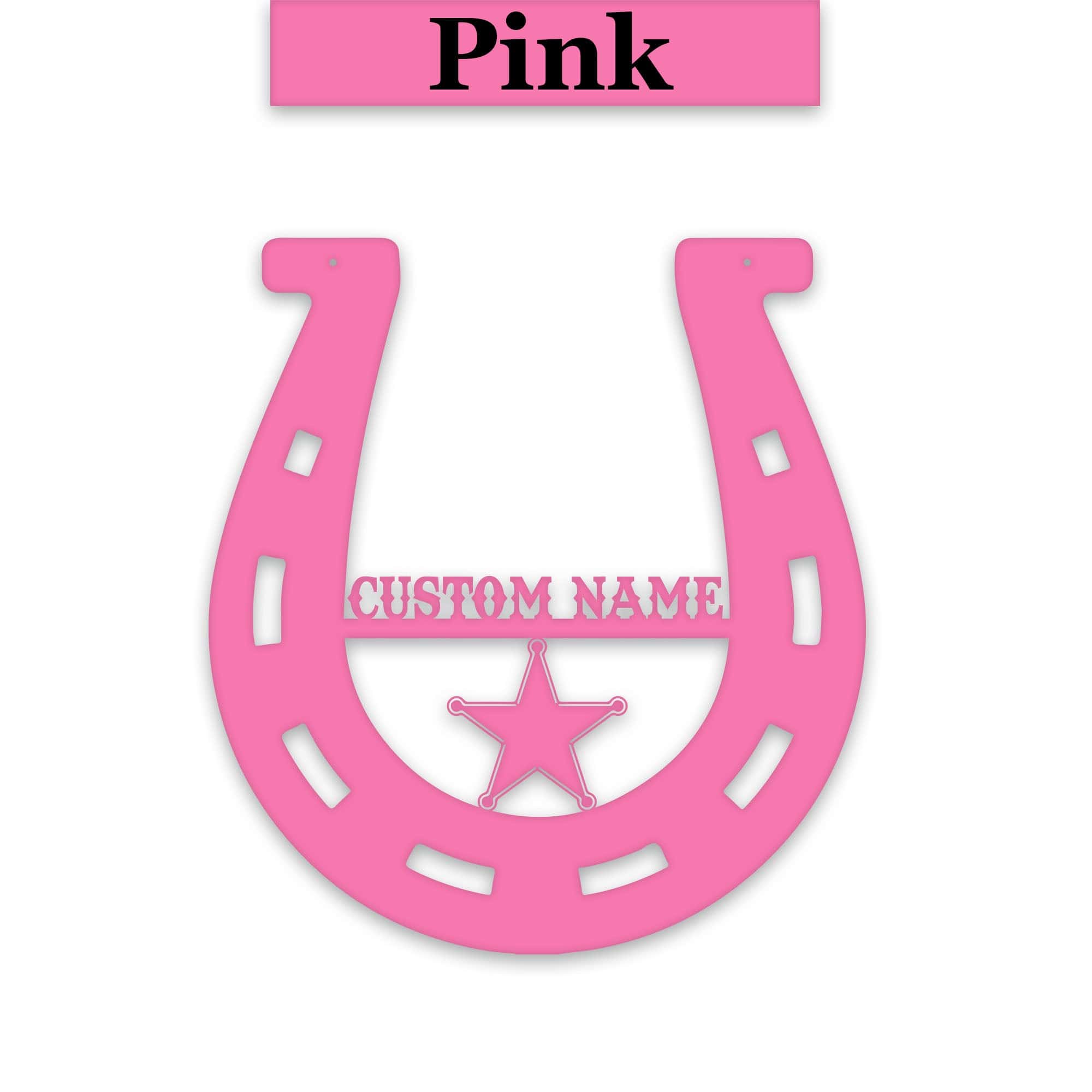 Lucky Horseshoe Personalized Metal sign