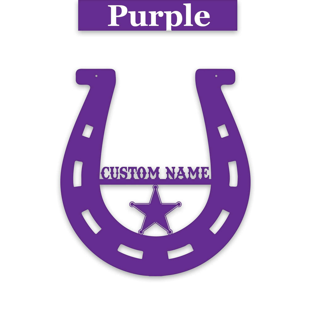 Lucky Horseshoe Personalized Metal sign
