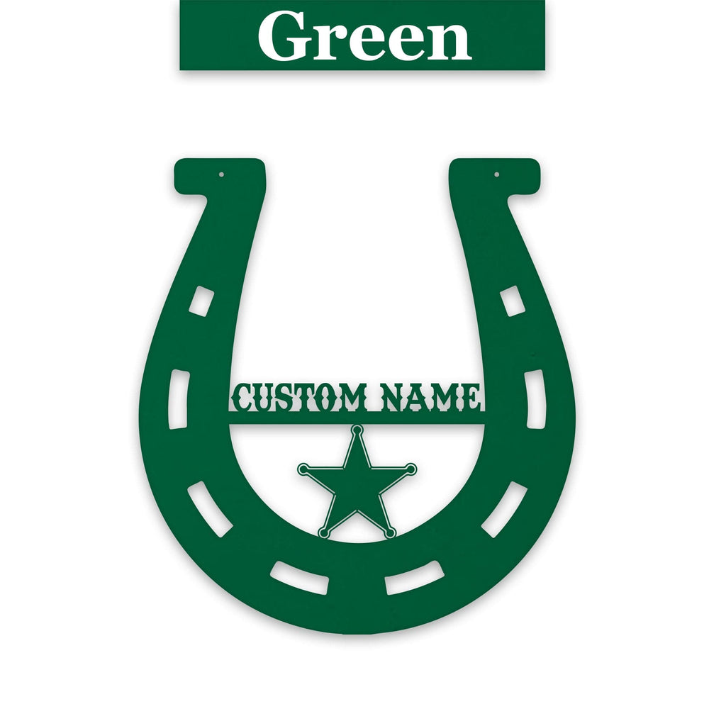 Lucky Horseshoe Personalized Metal sign