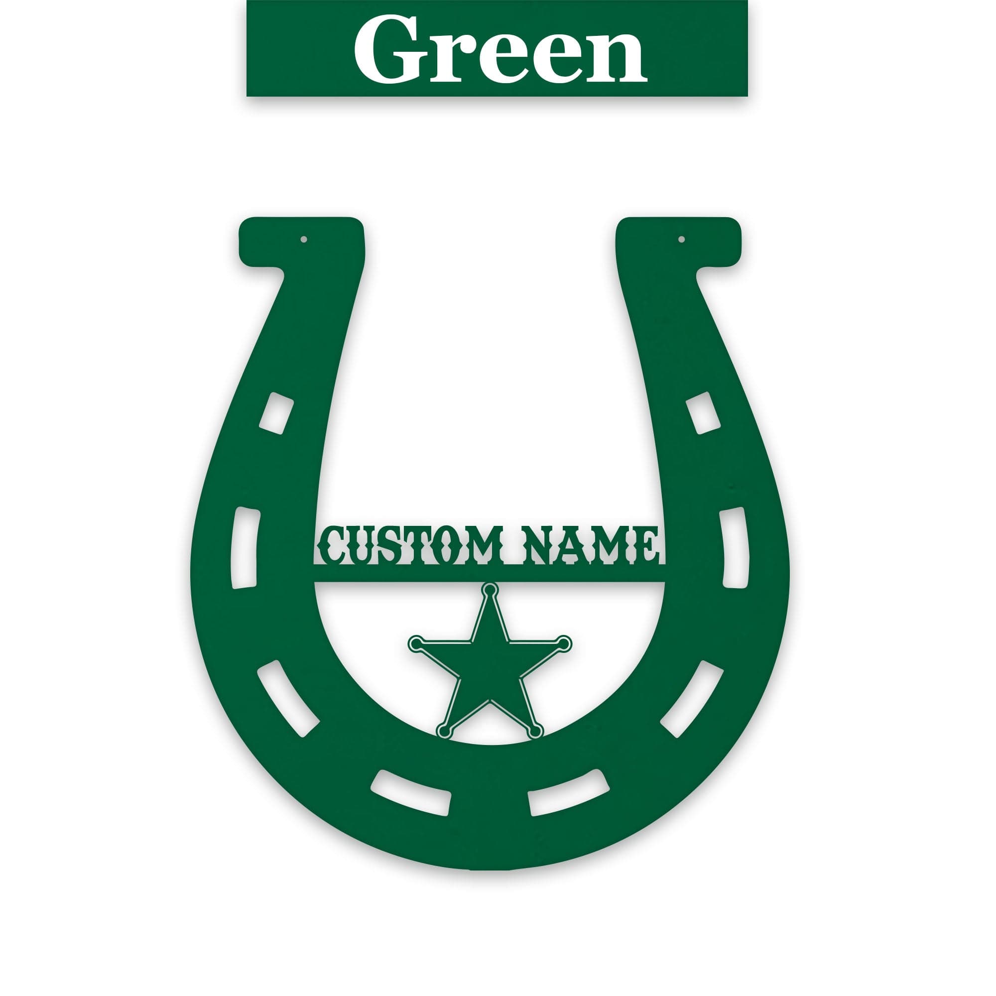 Lucky Horseshoe Personalized Metal sign