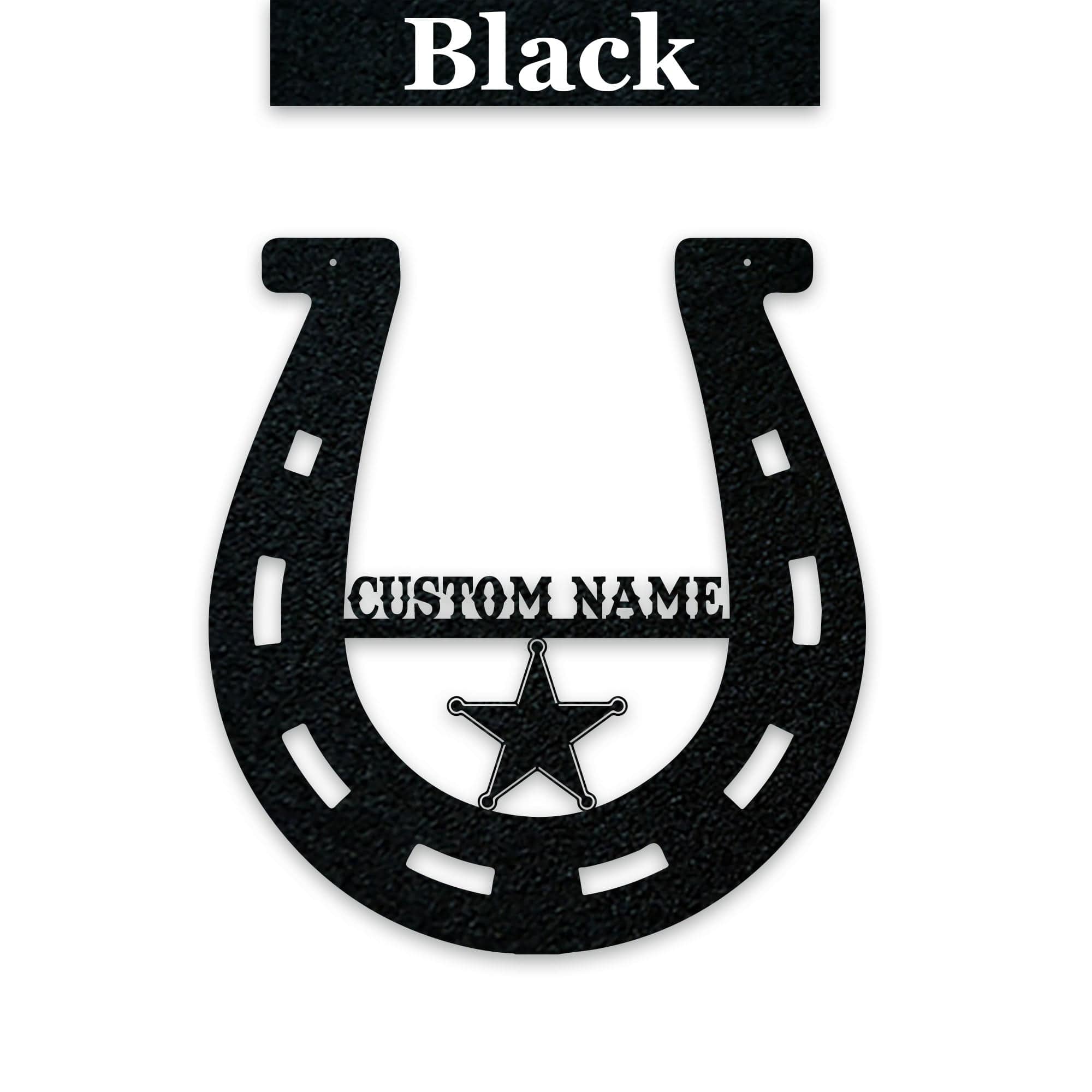 Lucky Horseshoe Personalized Metal sign