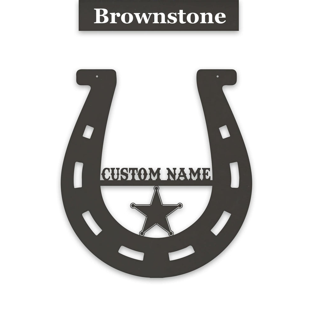 Lucky Horseshoe Personalized Metal sign
