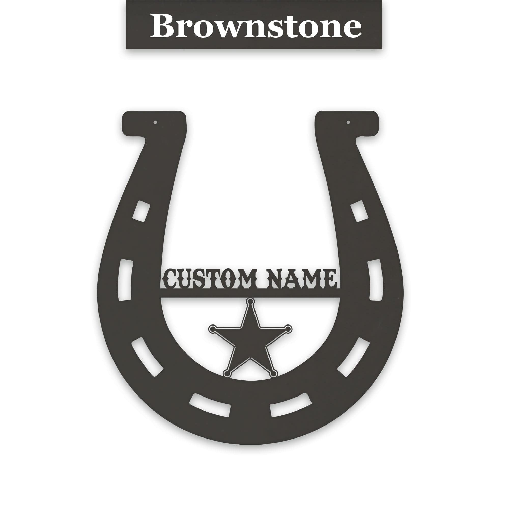 Lucky Horseshoe Personalized Metal sign
