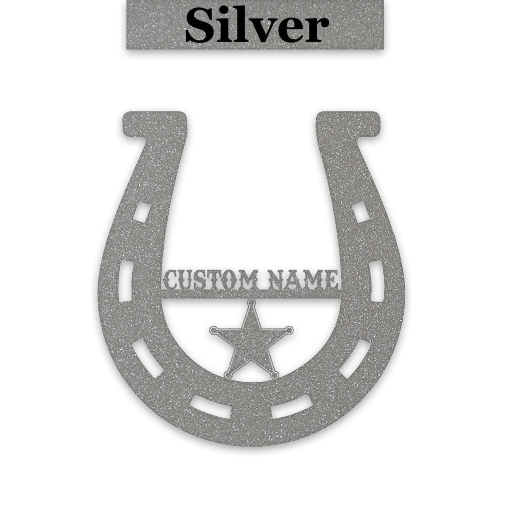 Lucky Horseshoe Personalized Metal sign