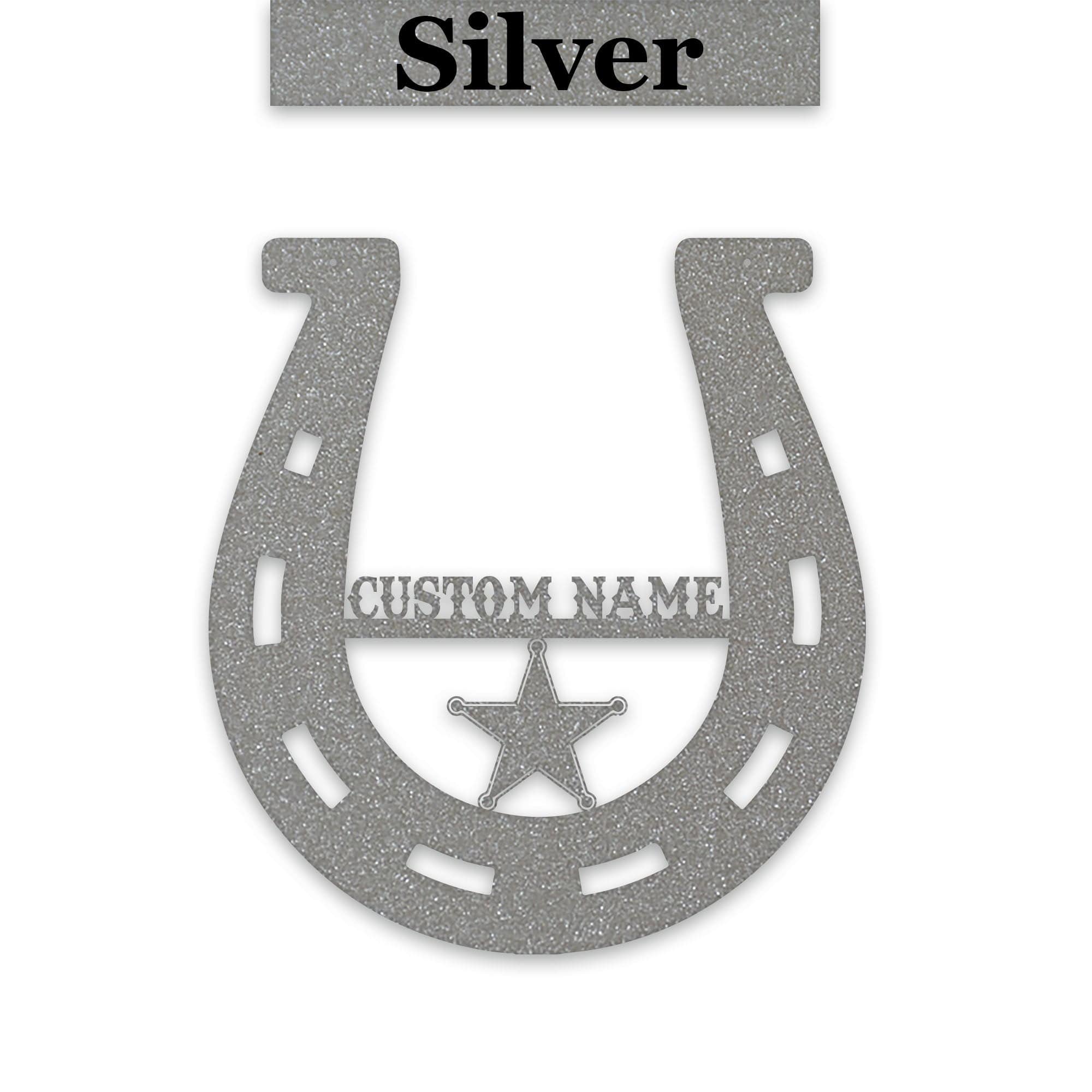 Lucky Horseshoe Personalized Metal sign