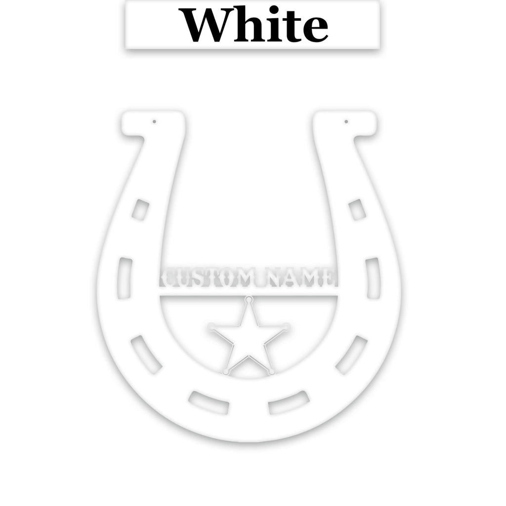 Lucky Horseshoe Personalized Metal sign