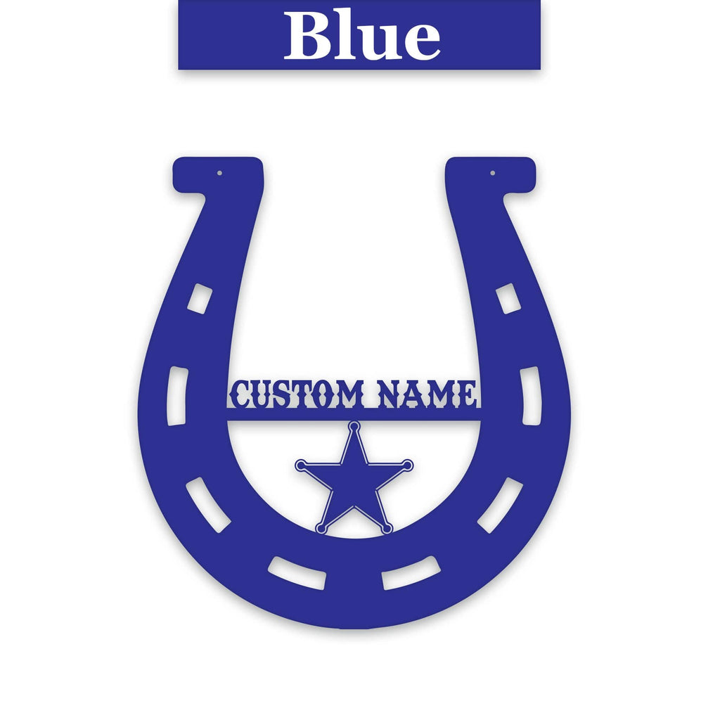 Lucky Horseshoe Personalized Metal sign