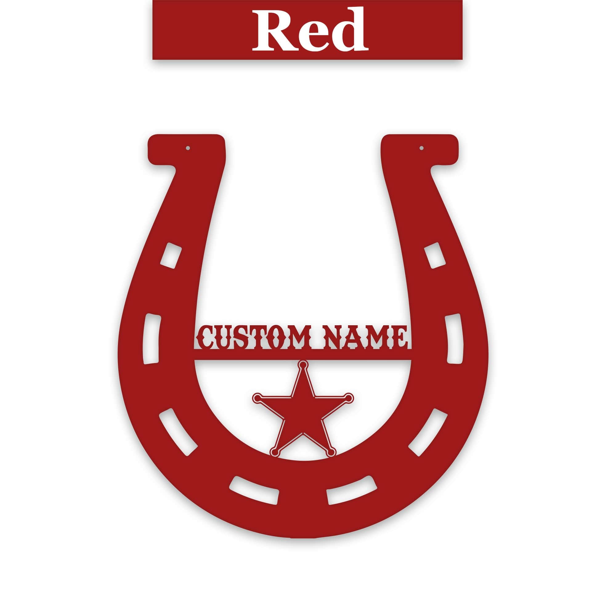 Lucky Horseshoe Personalized Metal sign