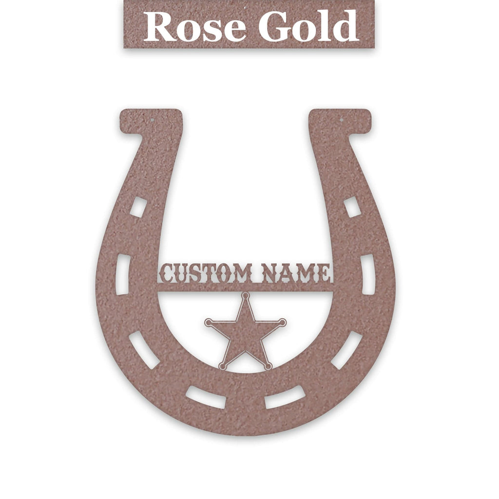 Lucky Horseshoe Personalized Metal sign