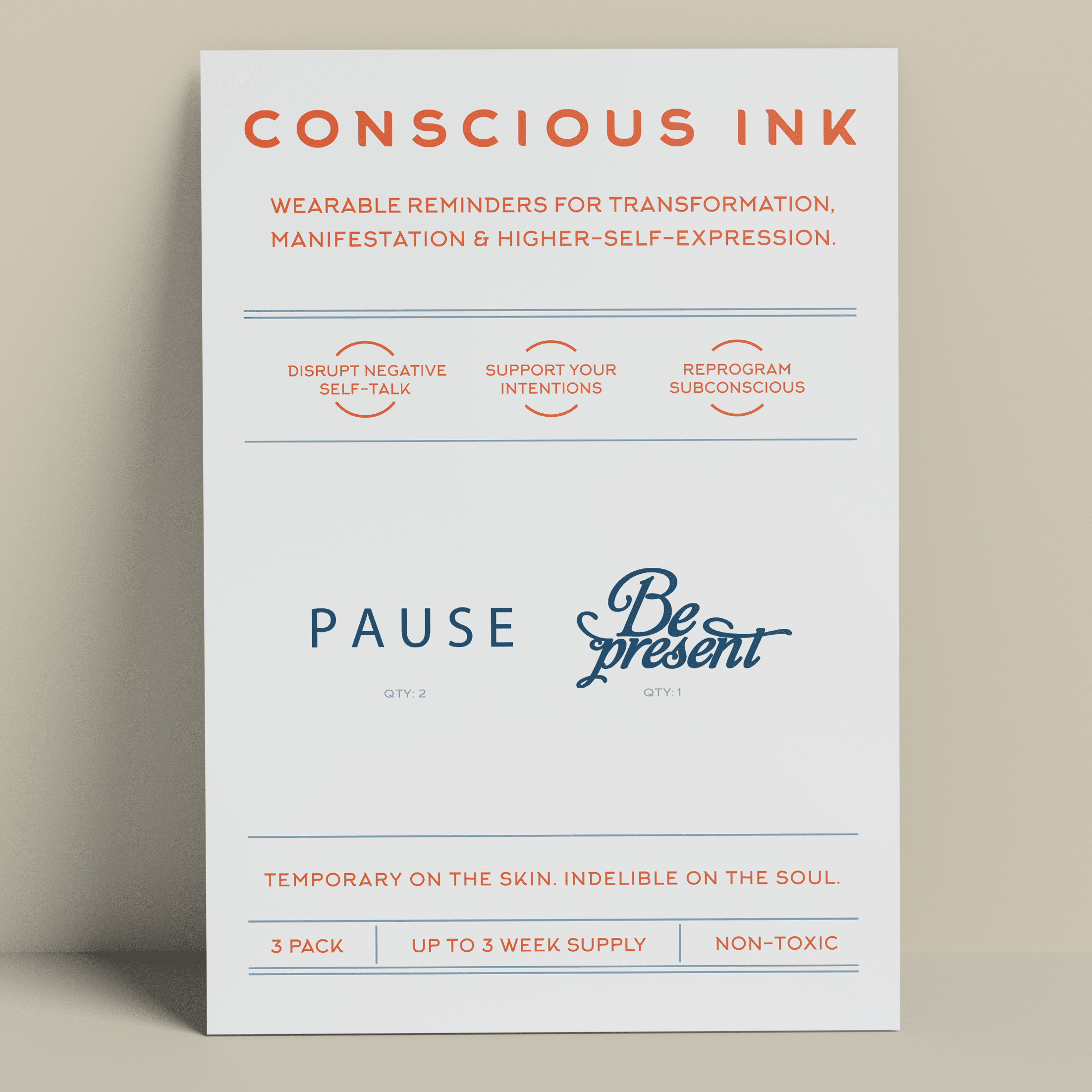 Pause/Be Present Manifest Sweatshirt + Ink